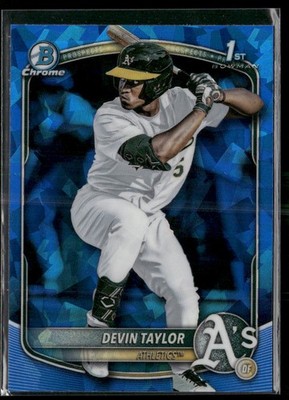 2025 Bowman Draft #BDC-135 Devin Taylor Sapphire Edition