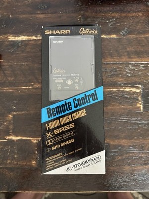 Vintage Sharp Optonica JC-270 (BK) Stereo Cassette Player New Old Stock * Read