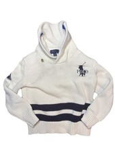 Polo Ralph Lauren Cotton Shawl-Collar Knitted Cardigan Kids Size 6 Great Con