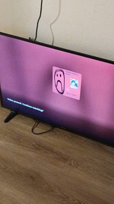 LED Flat Screen TV Black Modern Design Home Entertainment  Smart TV