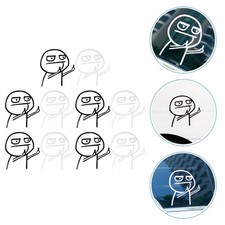 10 sztuk środkowych naklejek śmieszne naklejki samochodowe dekoracja zewnętrzna samochodu