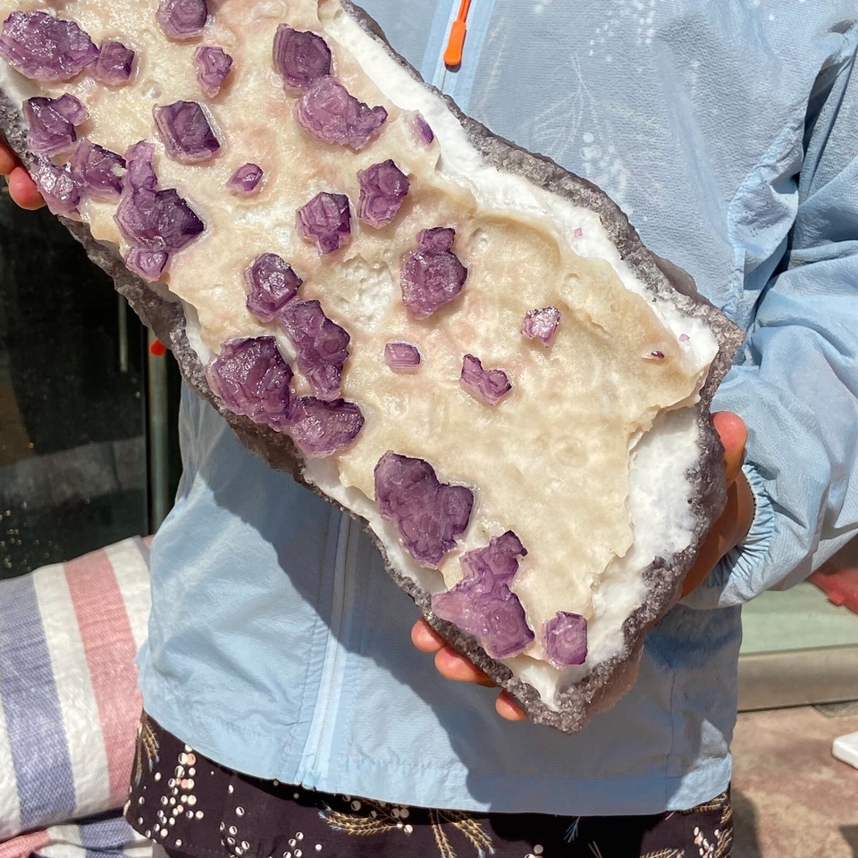 15.73LB Rare Natural Purple Cube Fluorite Mineral Crystal Specimen Healing/China eBay