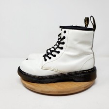 Dr Martens 1460 Boots Kids 3 White Lace Up 8 Eye J Boys Girls Shoes