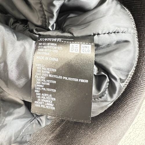 ENGINEERED GARMENTS NY Bomber Pufftech Grey Uniqlo Heattech Jacket Size Small - Bild 13 von 15