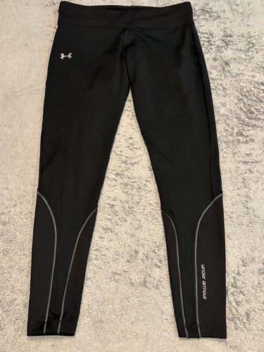 Under Armour Basisschicht Hose Herren Large schwarz Cold Gear tailliert Activewear