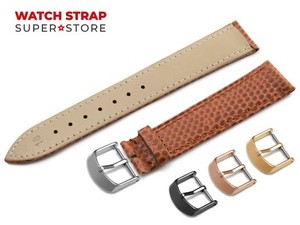 For-CARTIER-Watch-Brown-Strap-Band-Genuine-Leather-SNAKE-Style-Buckle-Clasp