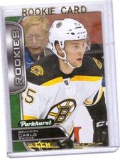 Brandon Carlo 2016-17 Parkhurst Rookie Card #391