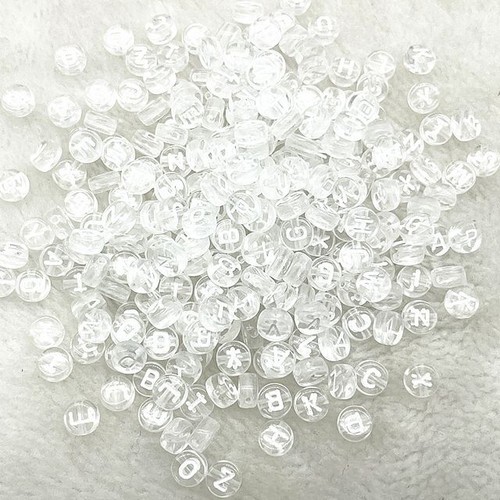 Alphabet Letter Beads - Round Bead Charms DIY Crafts Jewelry Making Charm 100Pcs - Picture 43 of 57