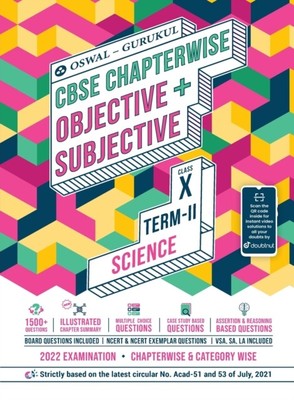 Oswal - Science Chapterwise Objective  Subjective for CBSE Class 10 T - X555z