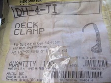 Caddy Deck Clamps DH-4-TI  Box of (100)  Threaded for Rod or Fittings Erico  NEW