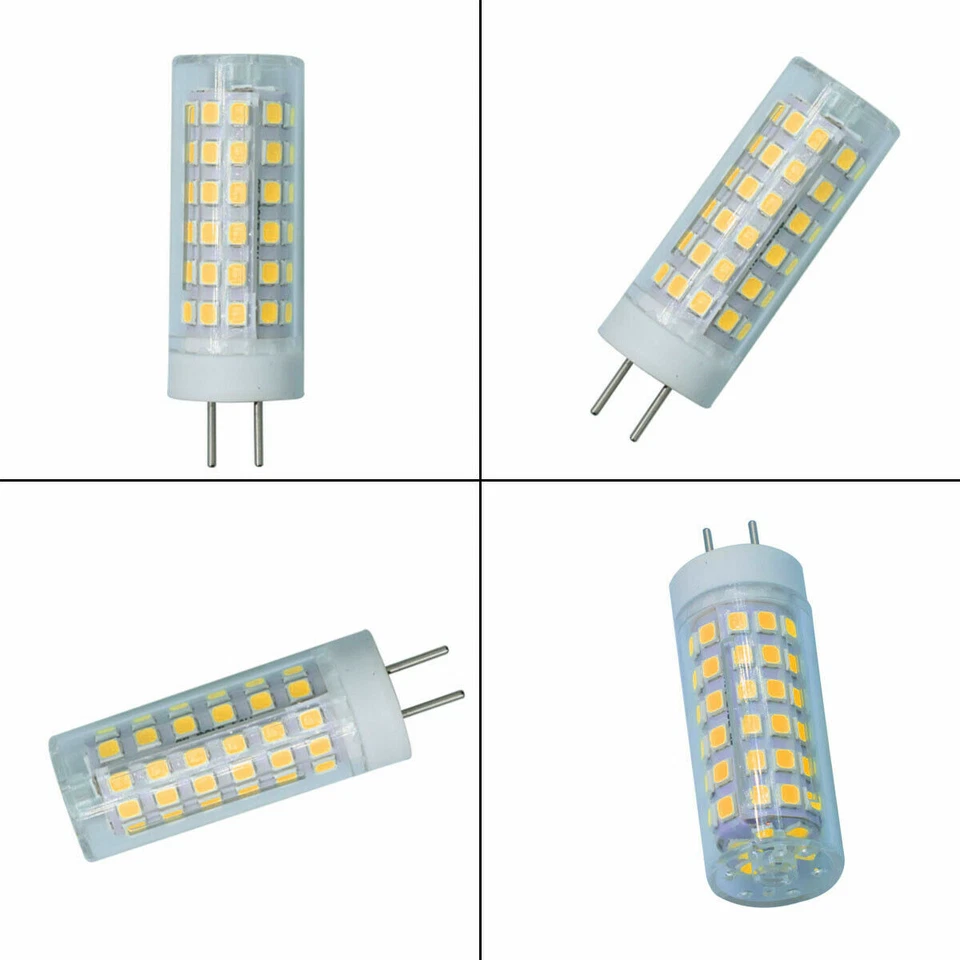 Lámpara de cerámica 2 piezas GY6.35 (GX6.35/G6.35) LED 78-2835 AC/DC 12V Foto 4 de 4