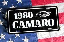 1980 Chevrolet Camaro License Plate Car Tag 80 Chevy Ss Rs Type Lt Sport Coupe