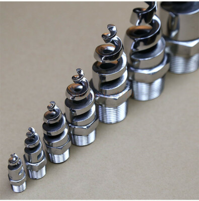 #ad 2pcs 316L Industrial Spray Dust Remove NozzleFull Cone Spiral Nozzle for Garden $129.92