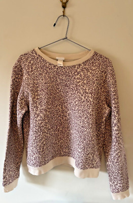 H&M Morris & Co Sweatshirt Gr. Small Burgundy Leaf