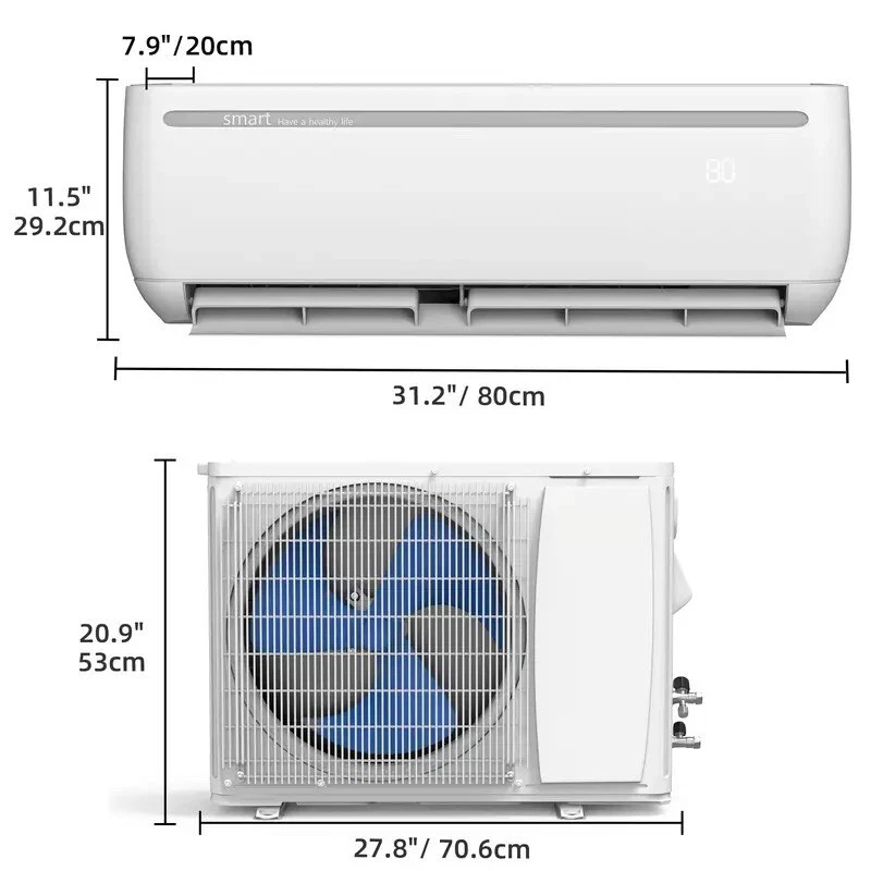 12000 BTU Mini Split Air Conditioner Heat Pump System Ductless 19 SEER2 115V AC - Image 4 of 4