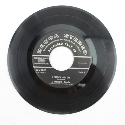 Tommy Dorsey Orchestra Tea for Two Cha Cha Patricia Dansero 45 RPM Record VG+