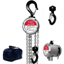 Aluminum Hand Chain Hoist-0.25 Ton /0.5T  Capacity Manual Chain Fall Hoist Chain