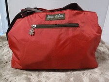 PM2 RARE Fanci Free Red Brown Organizing Diaper Bag Multiple Compartments