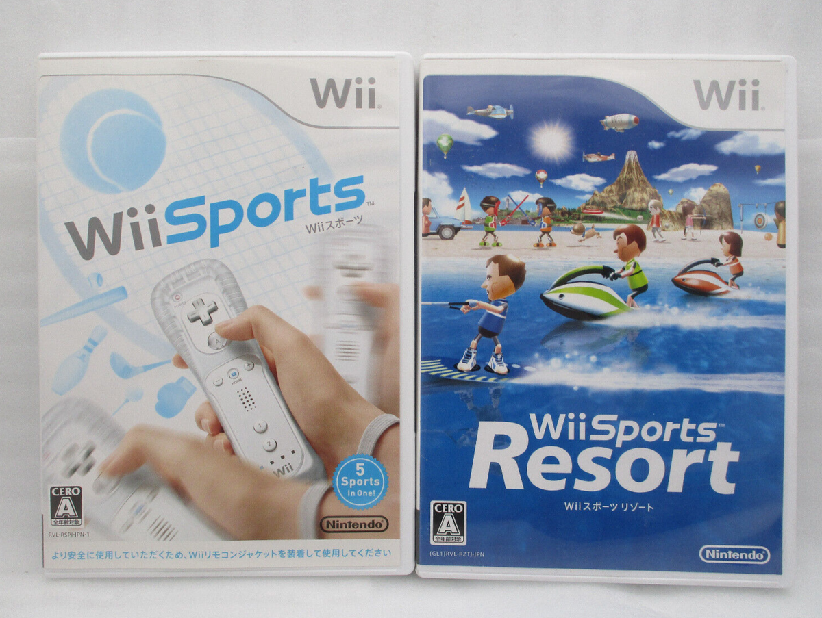 Wii Sports & Wii Sports Resort Japan import 2Games NTSC-J Wii Sports & Wii Sports Resort Japan import 2Games NTSC-J