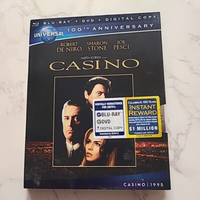 Casino NEW Blu-ray & DVD Universal 100th Anniversary Edition With Slipcover 1995