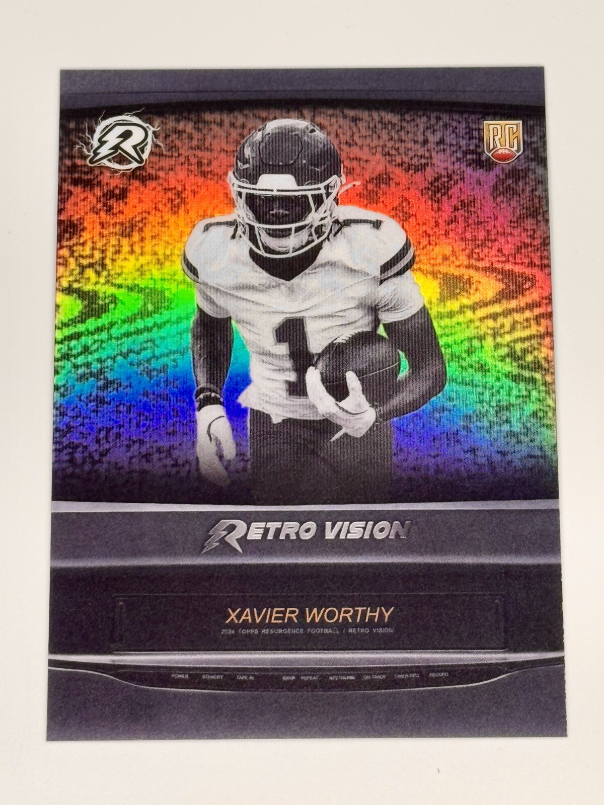 2024 Topps Resurgence - Xavier Worthy - Retro Vision Refractor (Case Hit)