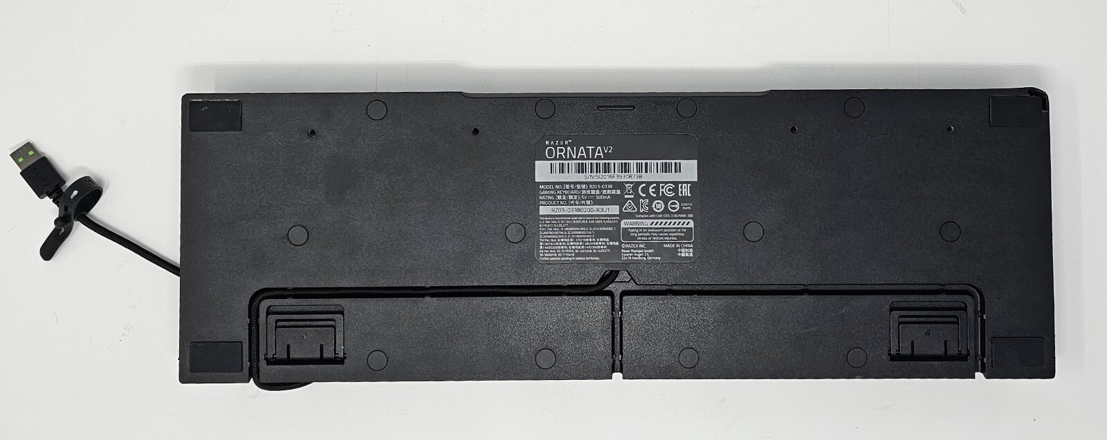 Razer Ornata V2 Gaming Keyboard: Hybrid Mechanical Key Switches