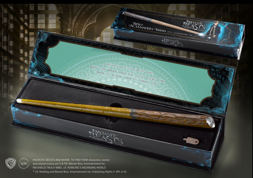 Fantastic Beasts Newt Scamander Illuminating Wand by Noble