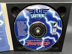 Blue Lightning Atari Jaguar CD W/Manual - NO OVERLAY