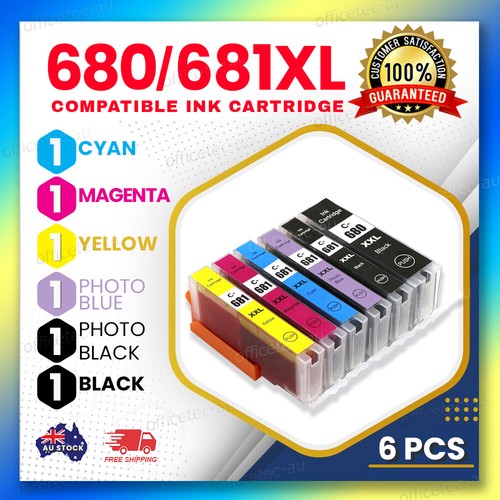 6x Generic Ink Cartridges PGI680XXL 