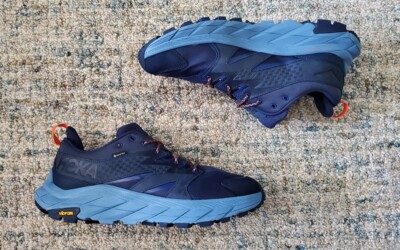 NEW MEN HOKA ONE ONE ANACAPA LOW GTX OUTER SPACE GORE-TEX HIKING TRAIL SHOE 8.5