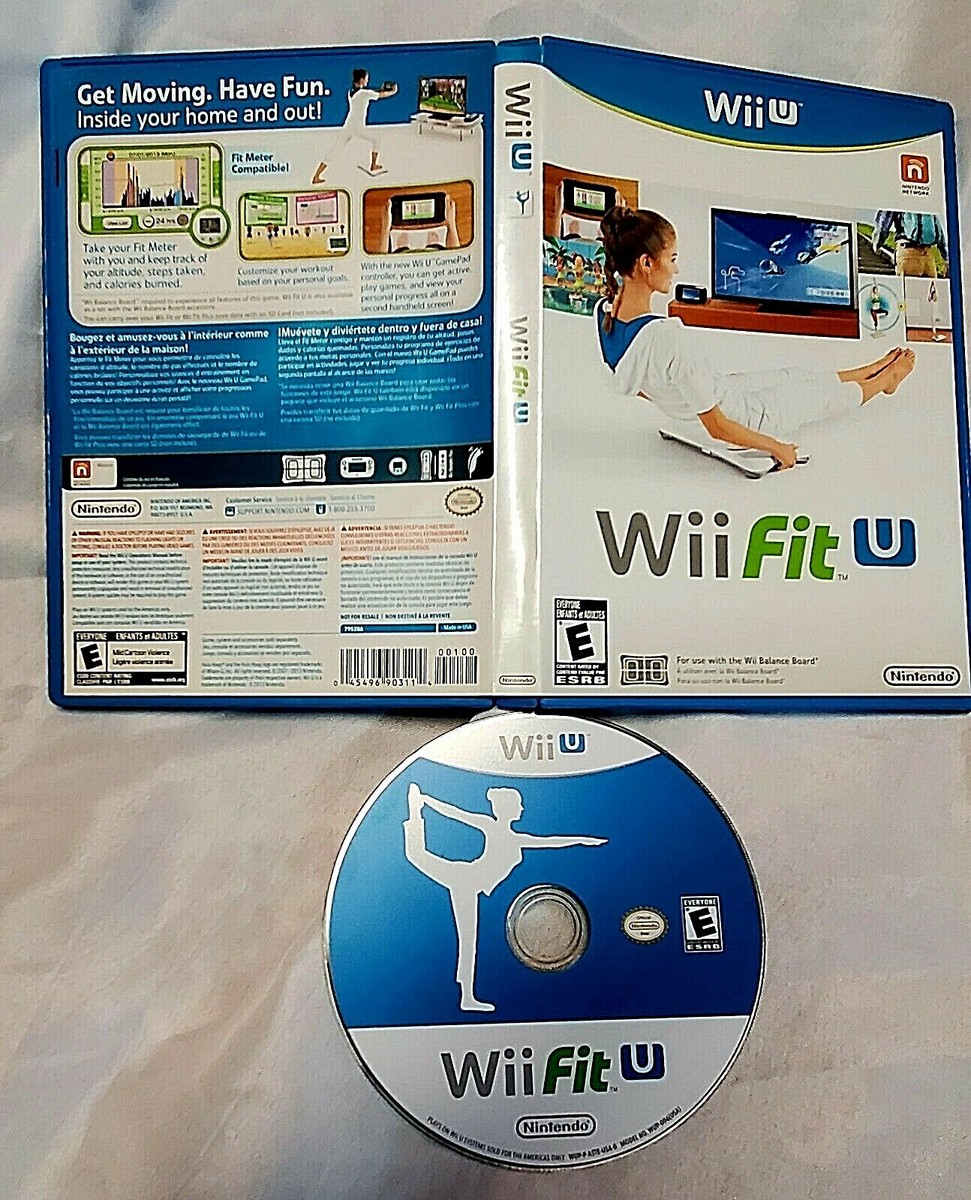 WII FIT U NINTENDO WII U 2014 WITH MANUAL DISC IN MINT SHAPE SEE