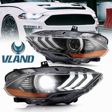 VLAND Dual Beam Scheinwerfer für Ford Mustang 2018 2019 2020 Ohne Blinker