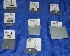 SINGER KENMORE SEWING MACHINE NEEDLE PLATES & BOBBIN COVER PLATES FEED DOG USED