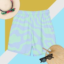 All-Over Print Recycled Swim Trunks