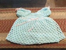 New Vintage Handmade Infant Doll Sweater Dress Shirt Very Pretty