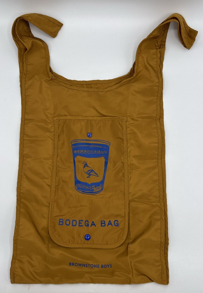 Brownstone Boys Bodega Bag Brown Tote Foldable Bag Calapsable