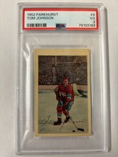 1952 1952/53 PARKHURST #9 TOM JOHNSON PSA 3 VG MONTREAL CANADIENS