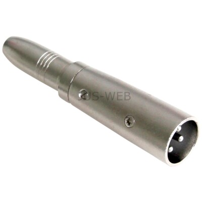 Audio Adapter XLR Stecker auf 6,35mm mono Klinkenbuchse, Klinke Kupplung