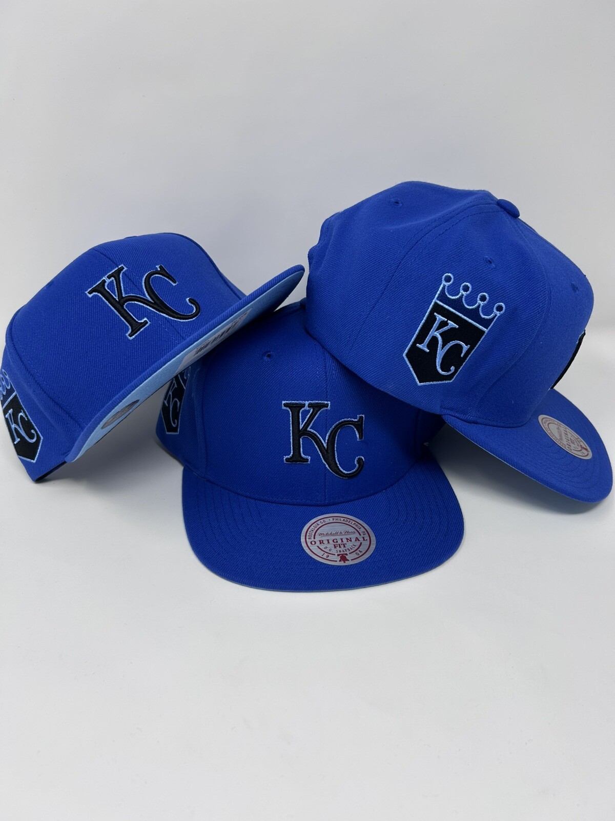 MLB Mitchell & Ness Logo Eclipse Royals SnapBack Cap