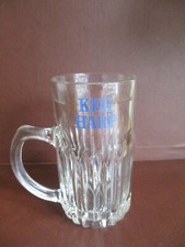 Vintage KEG HARP Half Pint Lager Beer Glass Mug  Crown Mark 478