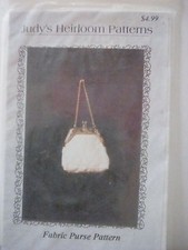 Judys Heirloom Patterns for a Doll Sized Fabric Purse