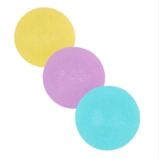 3 Stress Relief Squeeze Ball Hand Finger Grip Strength Exercise Therapy Training