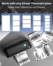 NIB - Phomemo Thermal Label Printer, 4x6 w/Chrome OS, Win, Linux & Mac