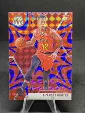 DeAndre Hunter RC 2019-20 Mosaic NBA Blue Reactive Prizm Rookie Card #239 Hawks. rookie card picture