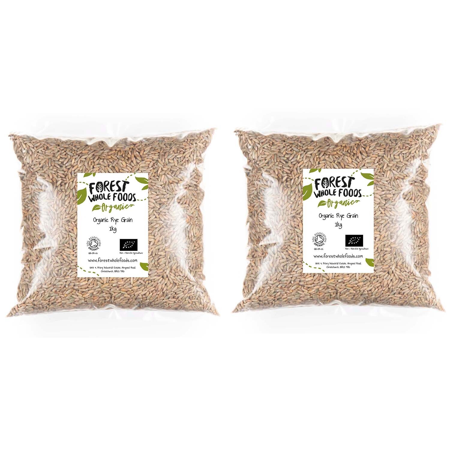 Organic Rye Grain 2kg - Forest Whole Foods