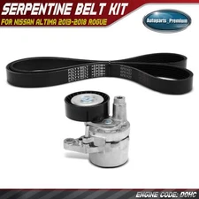 2x Serpentine Belt Drive Component Kit for Nissan Altima 2013-2018 Rogue L4 2.5L