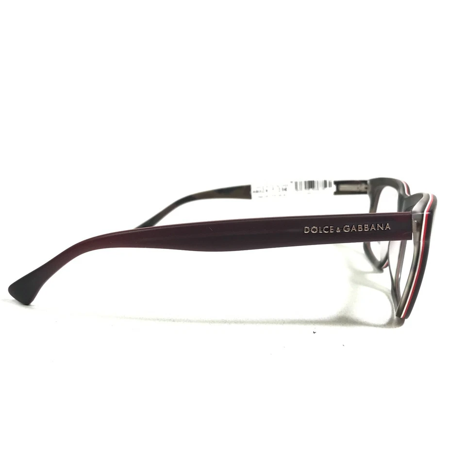 Monturas de gafas Dolce & Gabbana DG3235 2954 púrpura rojo blanco cuadrado 53-16-140 Foto 3 de 4
