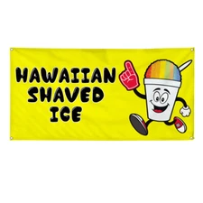 Vinyl Banner Multiple Sizes Hawaiian Shaved Ice Advertising Printing C Retail