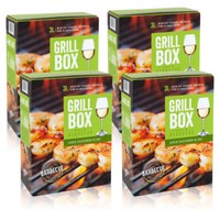 Grillbox Airen Sauvignon Blanc, Trocken, Bag-In-Box, Weinpaket (4X3,0L)