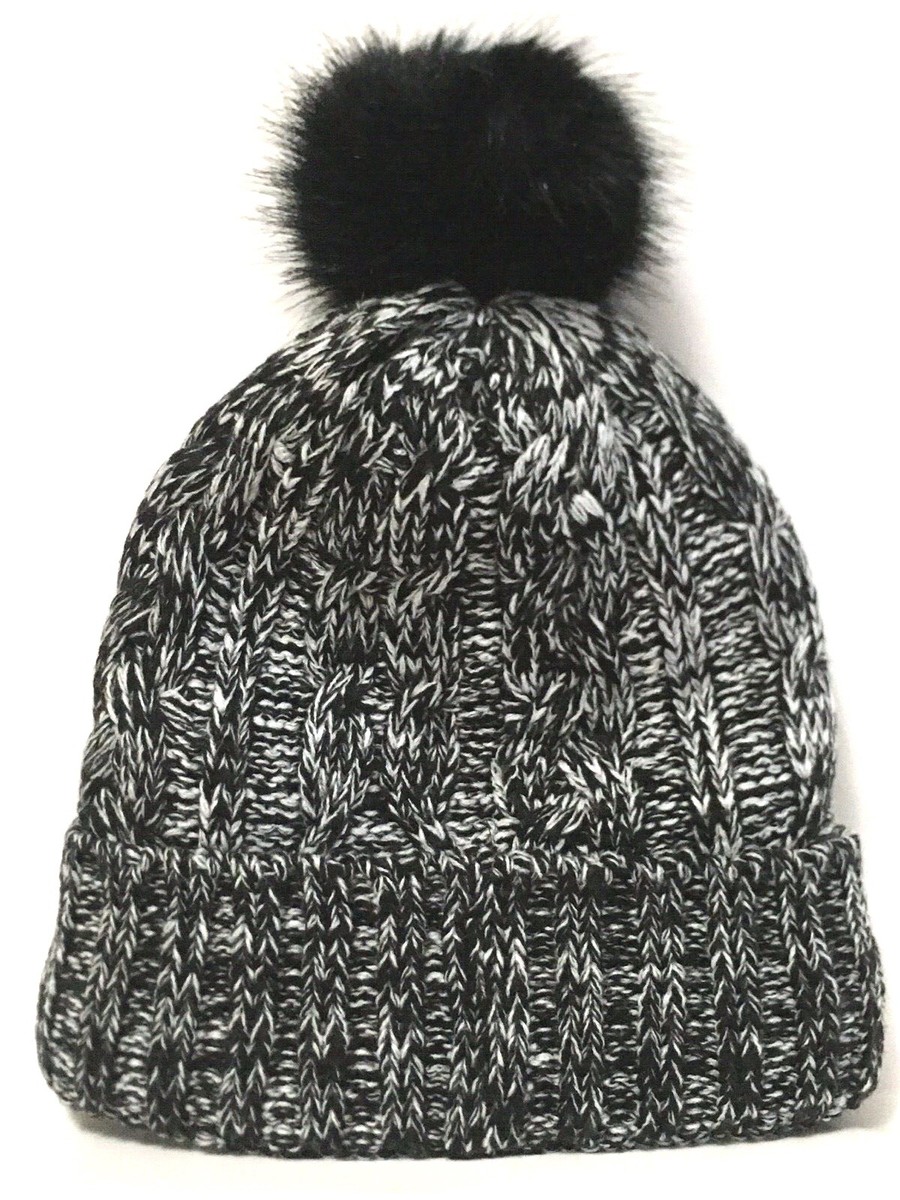 Victoria\'s Secret PINK Knit Beanie Pom Hat & Mittens Sherpa Lined Bundle‎ NWT NWT VICTORIA main image 2